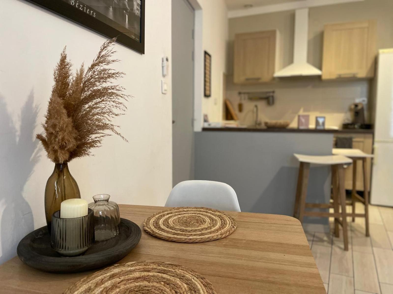 Joli Appartement Hypercentre T2, Classe Meuble De Tourisme 3 Avec Parking Gratuit Beziers Bagian luar foto