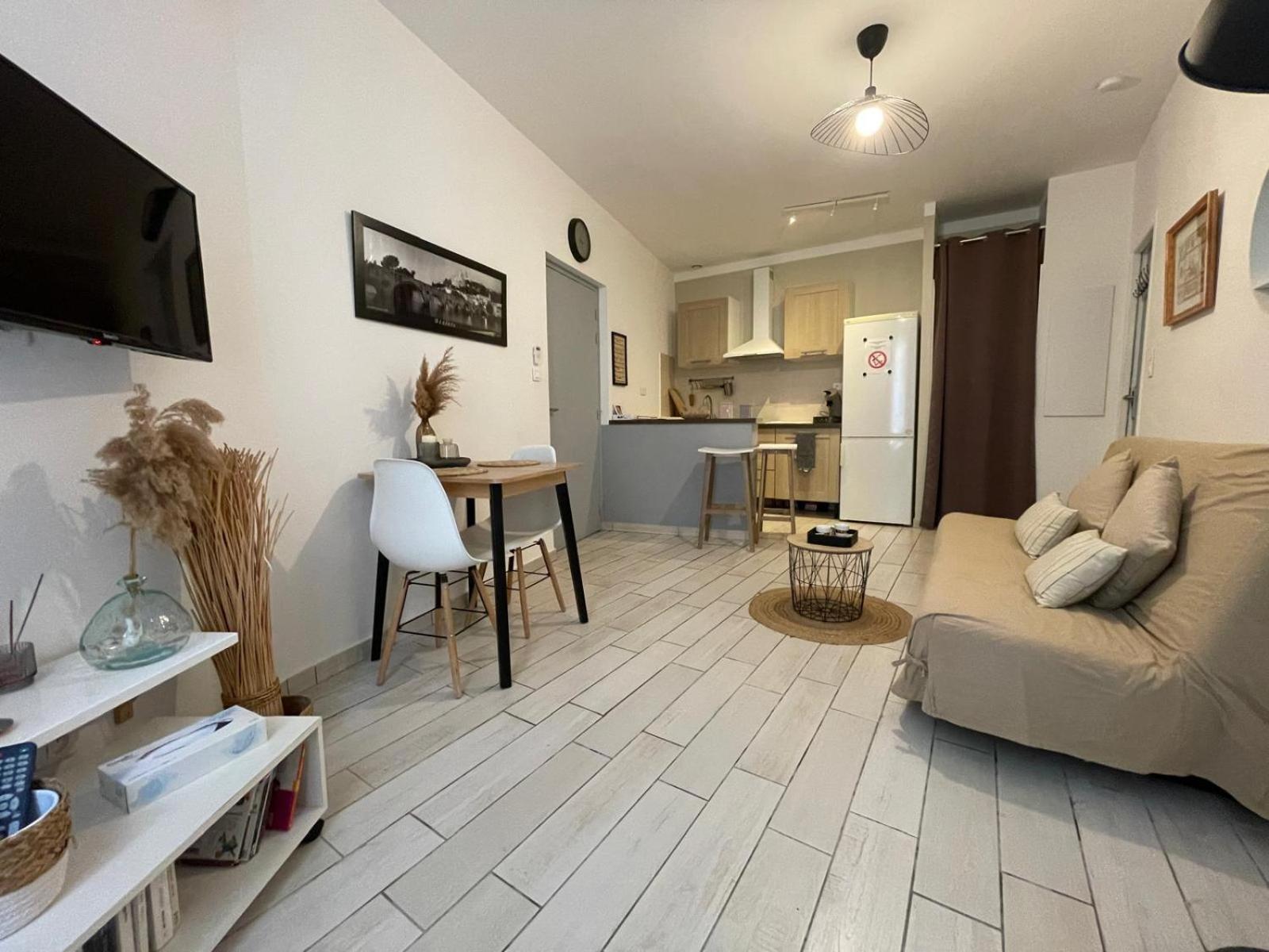 Joli Appartement Hypercentre T2, Classe Meuble De Tourisme 3 Avec Parking Gratuit Beziers Bagian luar foto